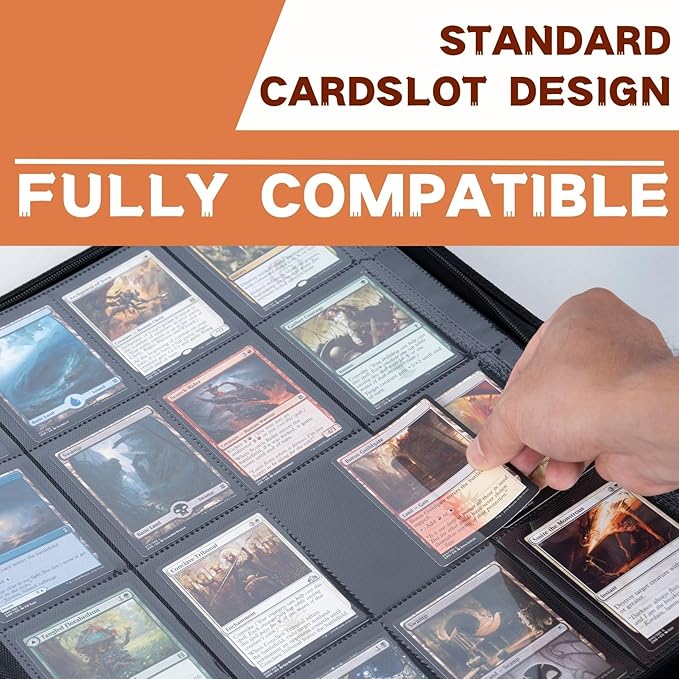 1000+ Pockets Trading Card Binder, 16-Pocket Card Ablum Compatible - Image 6