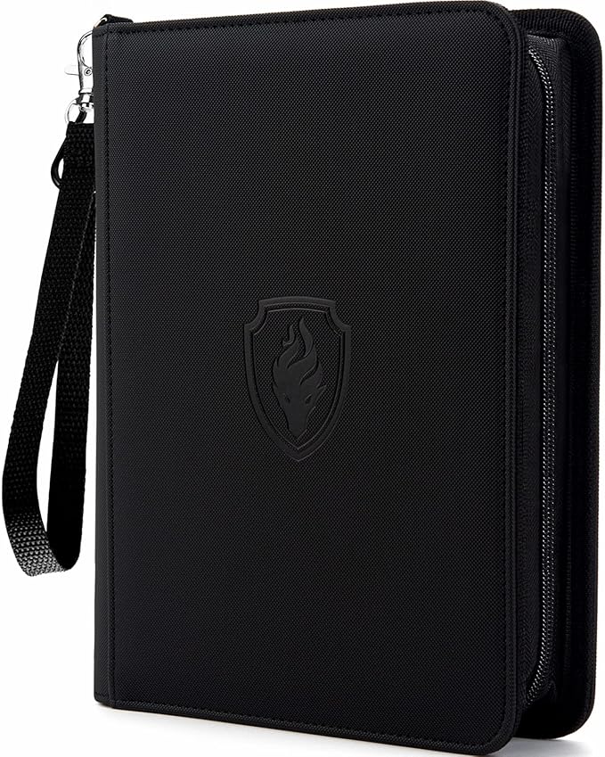 Premium 4 Pocket Zip Card Binder, Trading Card Binder by Fabmaker