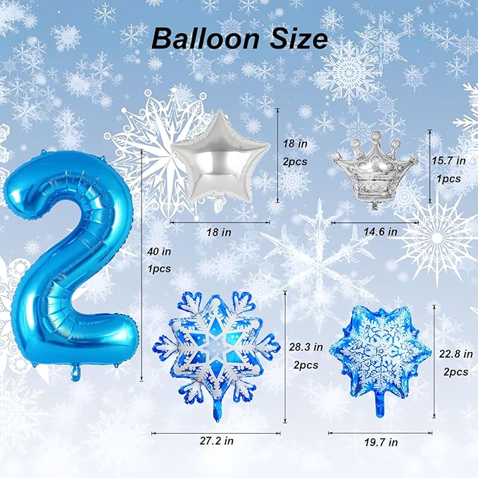 8Pcs Winter Wonderland Decorations - Image 2