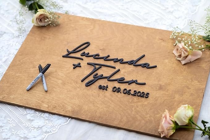Personalized Last Name Guest Book, Unique Guest Book Sign, Custom Alternative - Image 6