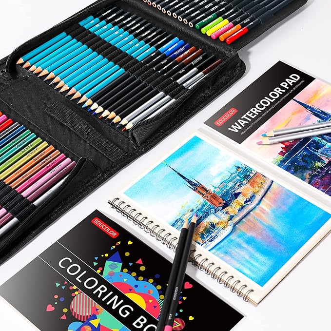 Art Supplies, Soucolor 76 Pack Drawing Set Sketching Kit, Christmas Gifts Box - Image 7