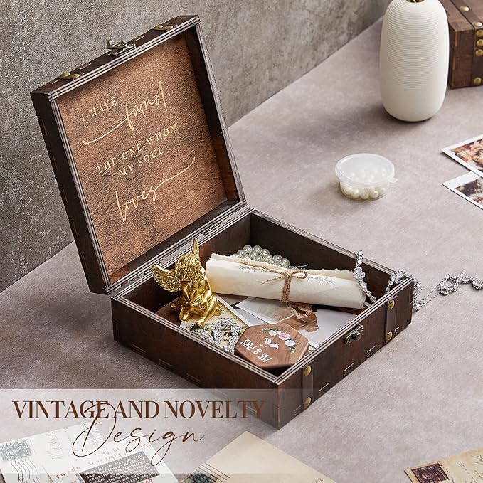 AW BRIDAL Mr and Mrs Wedding Keepsake Box - Image 6