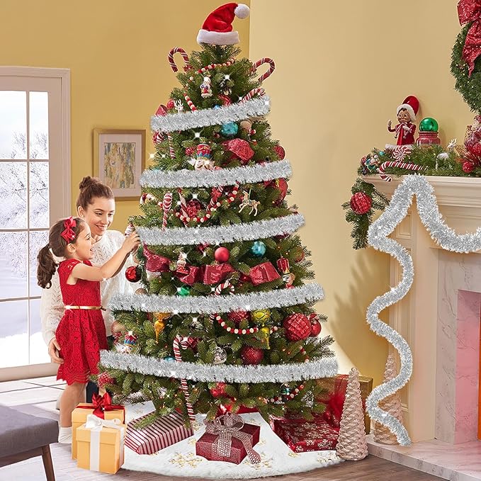25 Feet Metallic Twist Tinsel Garland Wall Hanging Backdrop - Image 6