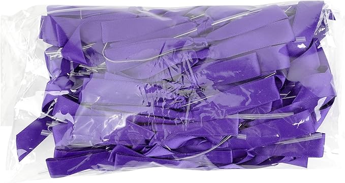 50 PCs Purple Bow 5 Inch Long Tail Bows - Image 8