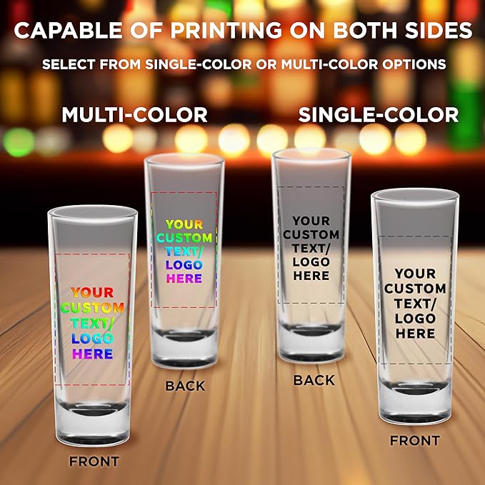 Custom Cordial Shooter Shot Glasses 2 oz. Set of 100, Personalized Bulk Pack - Image 6
