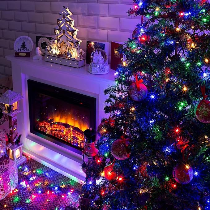 100 LED Christmas String Lights, 39FT Indoor Lights Plug-in - Image 5