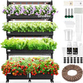 Large Hydroponics Growing System Kit, 120 Pods Vertical Hydroponic Garden by Growell