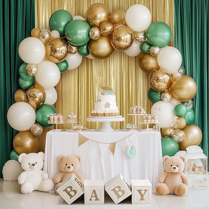Outpain 30x10ft Gold Sequin Backdrop Curtains -Heavy Duty Gold Photography - Image 5