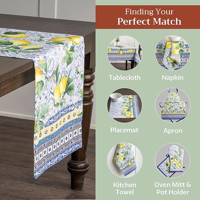 Maison d' Hermine Table Runner 100% Cotton Single Layer Table Runners 72 inches - Image 5