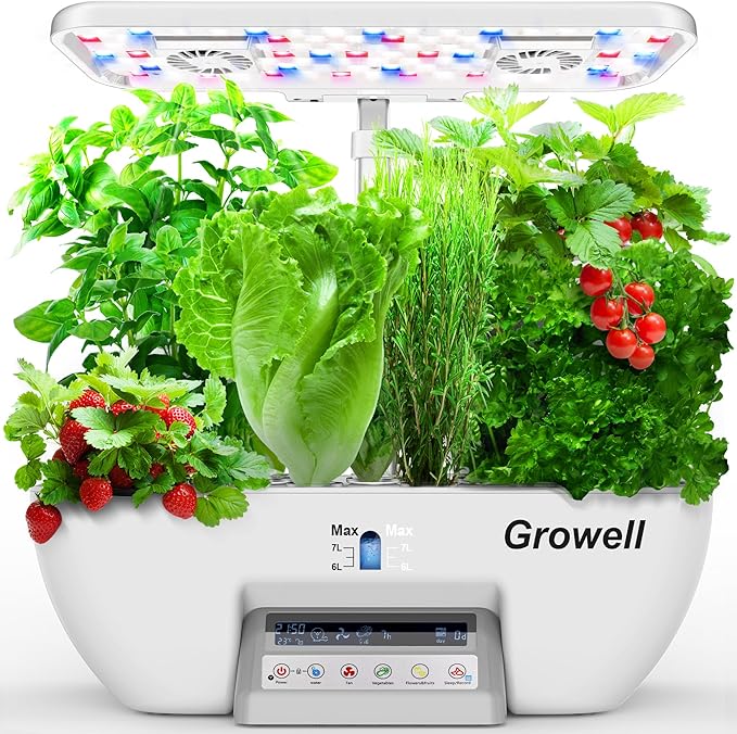 Hydroponics Growing System Kit, 17 Pods Herb Garden by Growell
