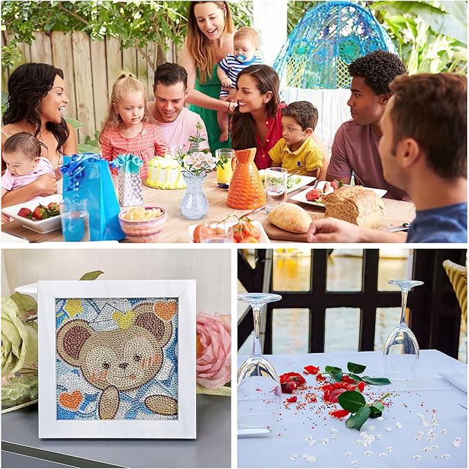 2000 pcs/Pack Wedding Table Scatter Confetti Crystals Acrylic Diamonds 8 mm - Image 5