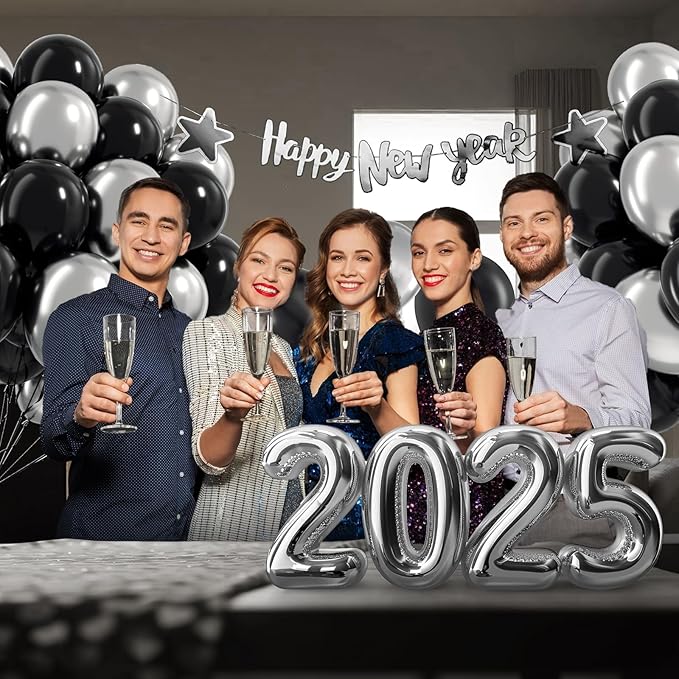 Black and Silver Balloons - Image 5
