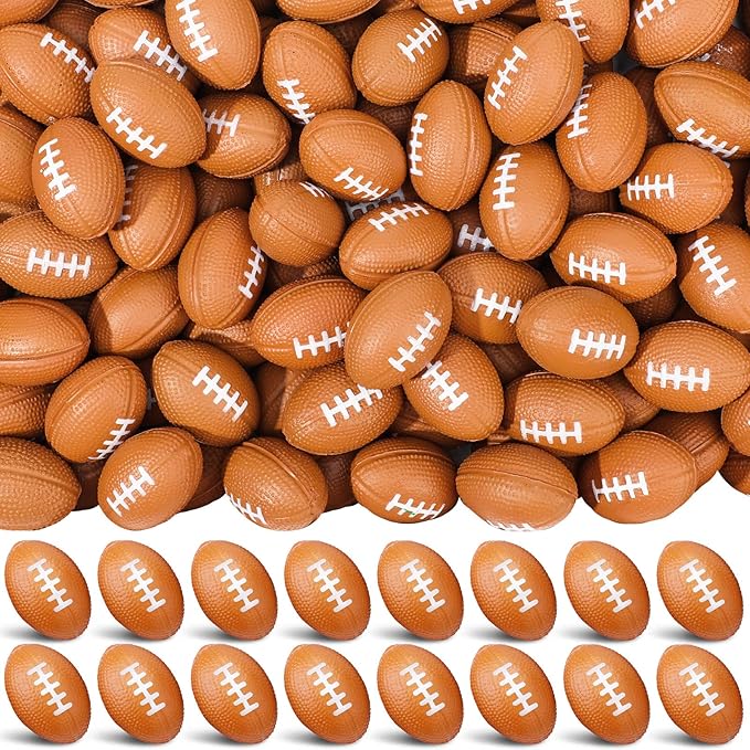 Jerify 250 Pack Mini Footballs Stress Balls Bulk 1.4 Inch Small Soft Foam by Jerify