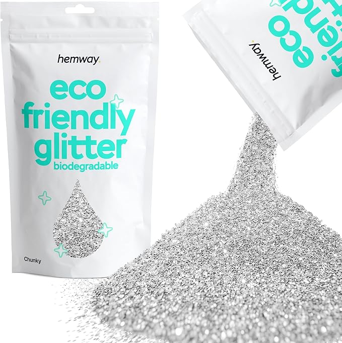 Hemway Biodegradable Glitter Eco Friendly - 100g/3.5oz Bio Cosmetic Safe by Hemway