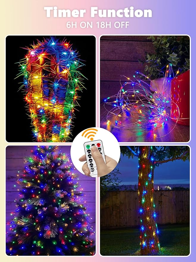 4 Pack Fairy Lights Battery Operated - Image 5