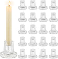 Romadedi Glass Candle Holder for Candlestick by ROMADEDI