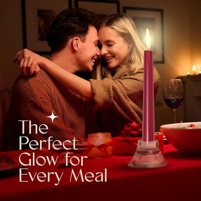 Leor & Lair Red Taper Candles for Christmas - Image 4