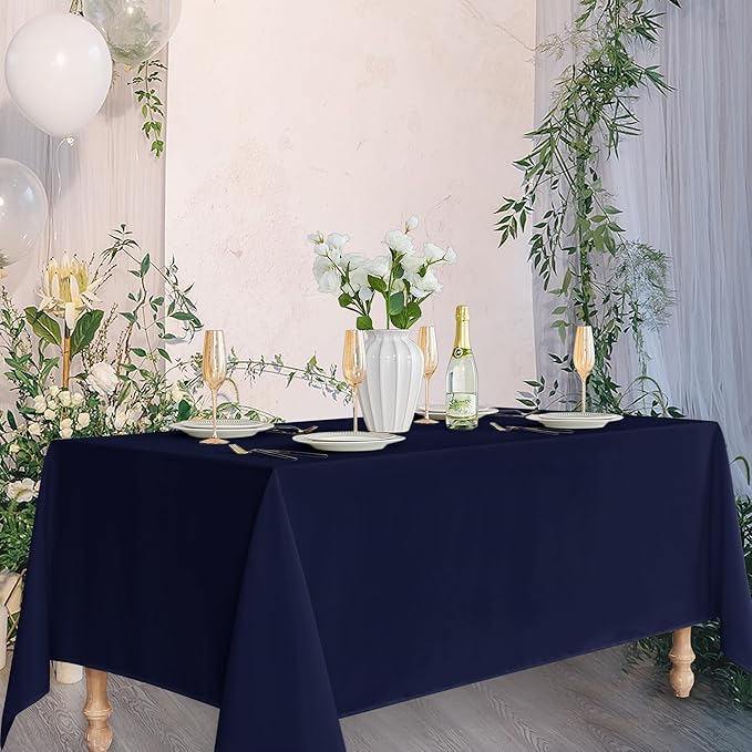 Fitable Navy Rectangle Tablecloths - Image 8