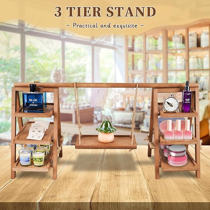 Wooden Cupcake Stand, 3 Tier Cupcake Display Stand - Image 6