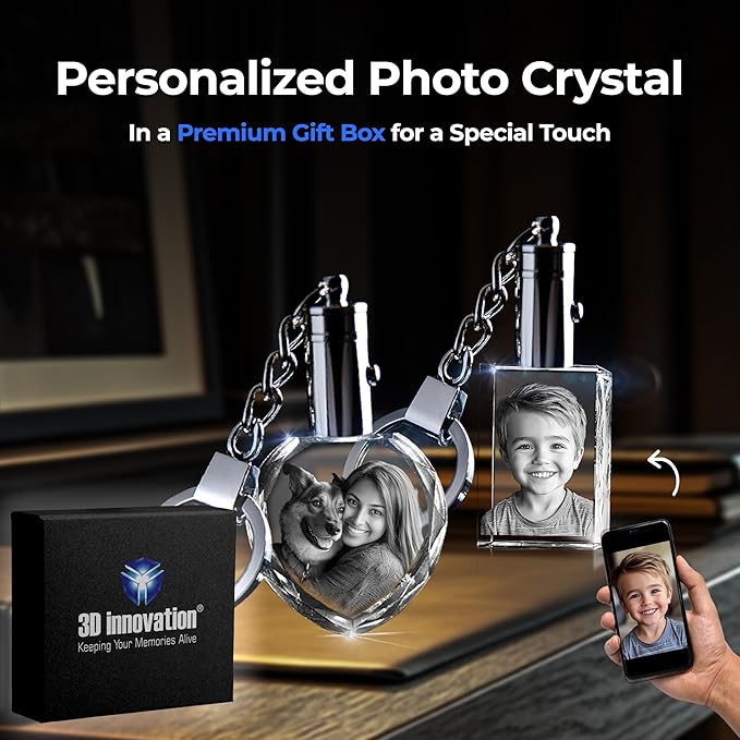 3D innovation Personalized Crystal Keychain Photo - Image 6