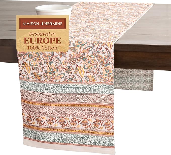Maison d' Hermine Table Runner 100% Cotton Double Layer Table Runners 108 by MaisondHermine