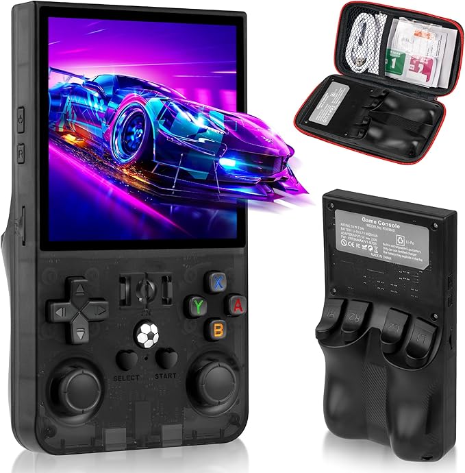 R36MAX Retro Game Console, Handheld Game Console by LKOHJF
