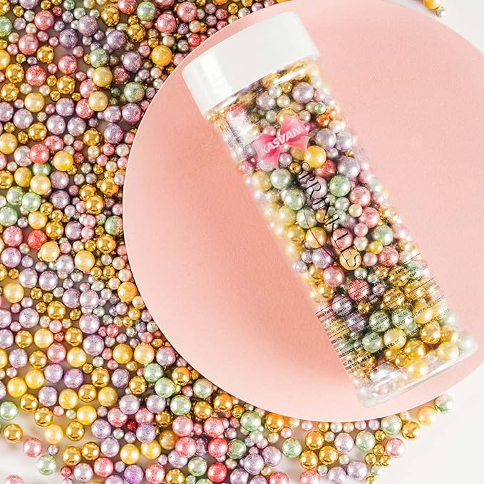 Kasvan Pastel Pearl Sugar sprinkles - Image 3