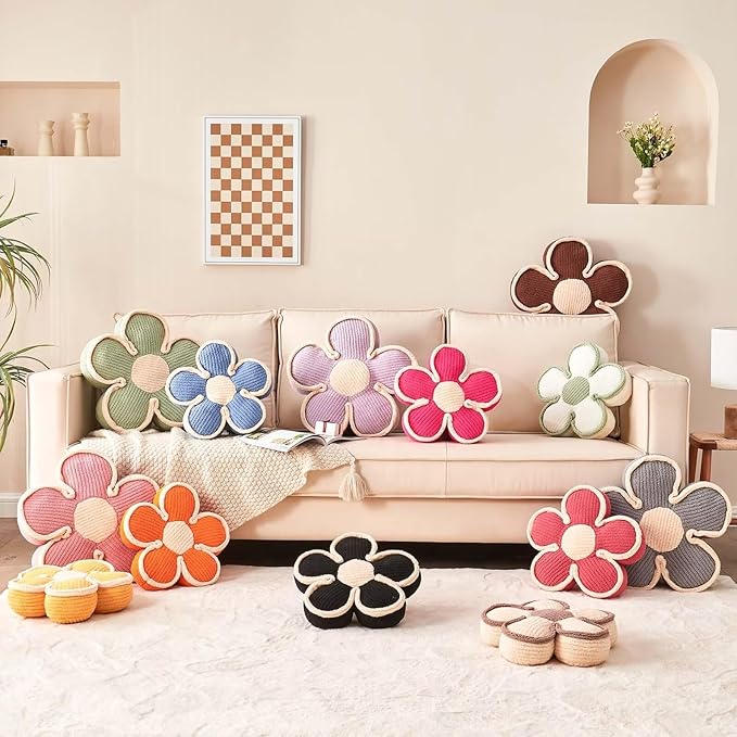Soft Shaped Floor Cushion, Decorative Throw Pillow, Cute Seating Cushion - Image 6