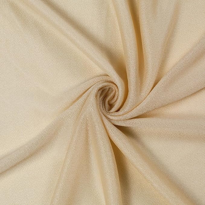 VDS Pack of 1 Panel Wedding Arch Draping Fabric Sheer Chiffon Fabric Drapery - Image 8