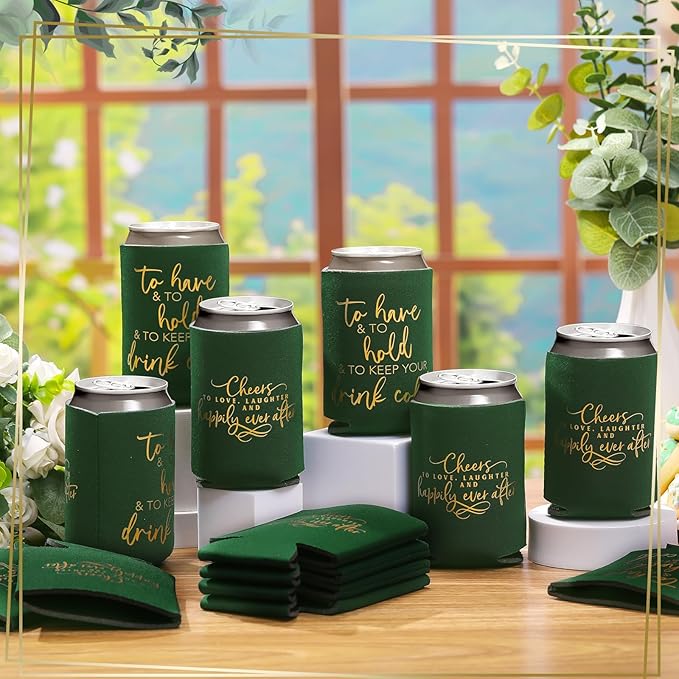 50 Pieces Wedding Can Cooler Bulk Engagement Party Favors - Image 2