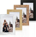 4x6 Picture Frame Set of 4, High Definition Real Glass 4 x 6 Photo Frames by iRahmen