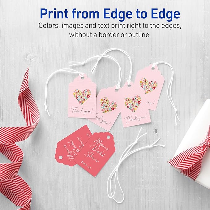 Avery Scalloped Printable Tags, Sure Feed Technology, Includes String, - Image 4