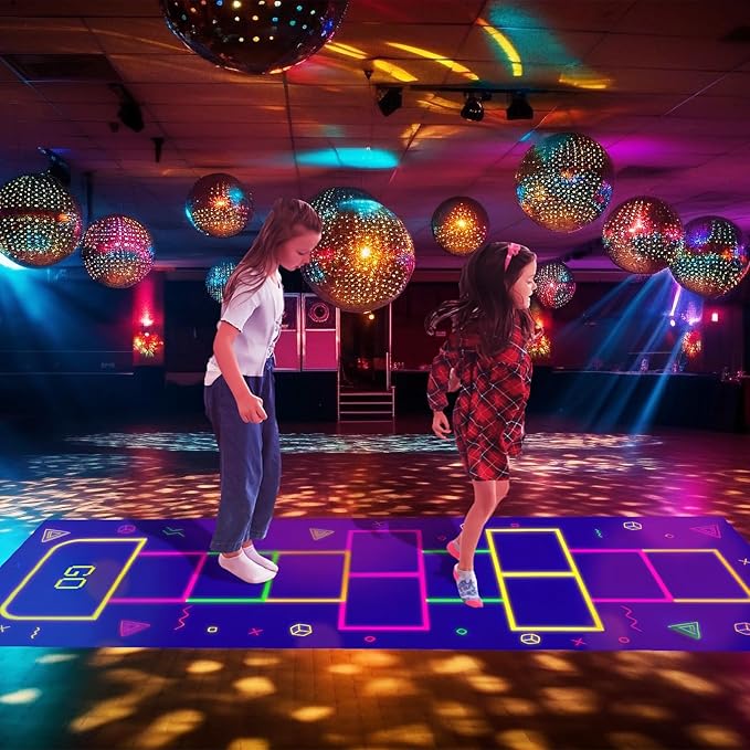 Haull 118 x 39 Inch Neon Light up Dance Floor Glow in The Dark Runner UV - Image 2