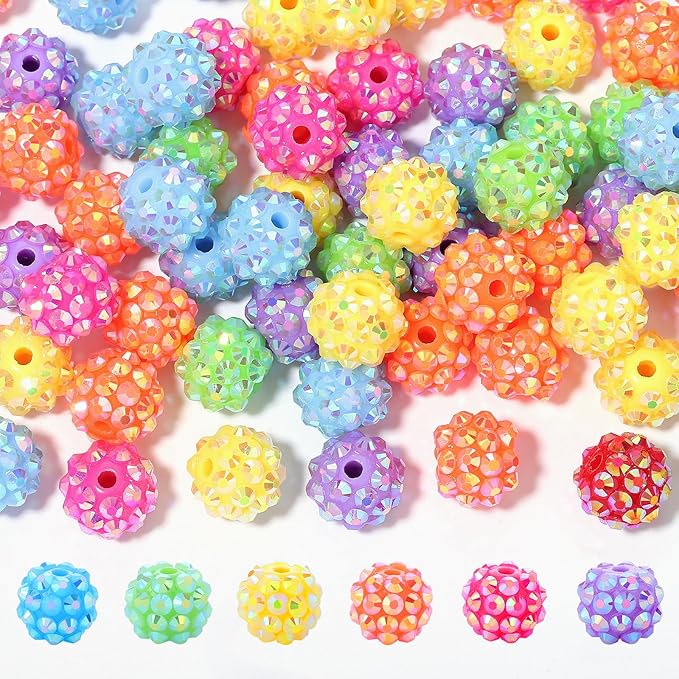 novani 240pcs 10mm Round Rhinestone Beads - Image 2