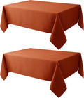 Biscaynebay 2 Pack Fall Tablecloth Textured Fabric 60x84 Inch Rectangular by Biscaynebay