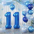 Foil Number Balloons 11, Self Inflating Big 11 Balloon Number by Lingqiang