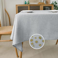 NLMUVW Light Grey Linen Table Cloth by NLMUVW