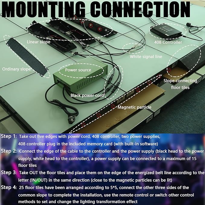 Dance Floor Stage Lights Tempered Glass Infinity Mirror Panel 3D Effect Led - Image 4