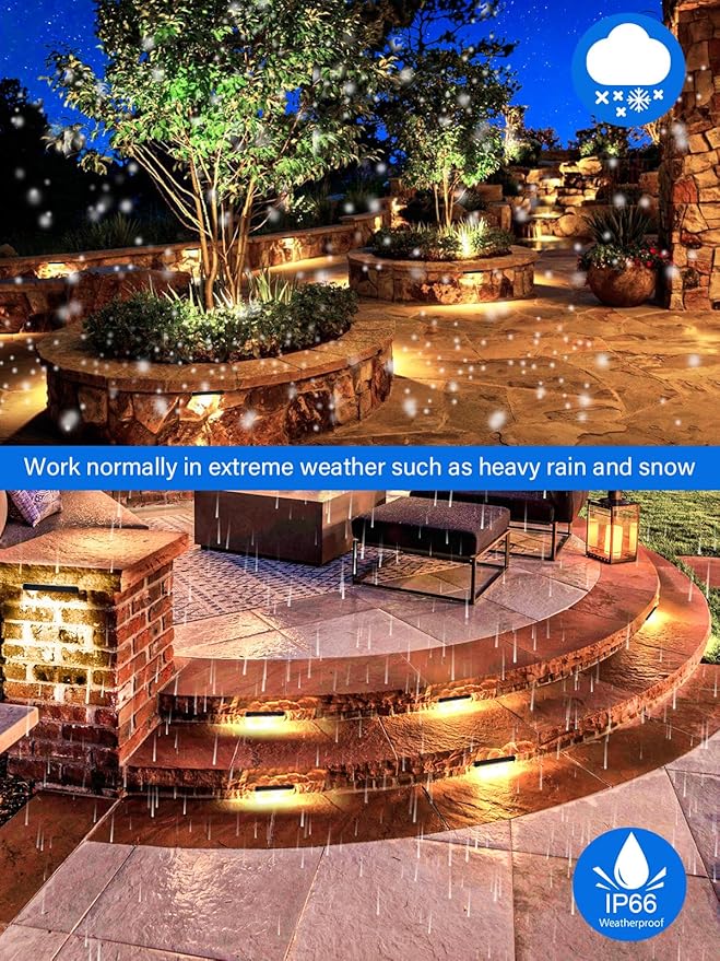 5W Retaining Wall Lights 7 inch LED Hardscape Lighting Low Voltage Landscape - Image 3