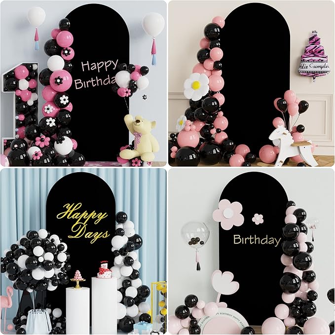 Wokceer 6 FT Wedding Arch Backdrop Stand and Arch Cover Metal Arch Stand - Image 6
