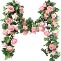 FiveSeasonStuff 28 Ft 4 Rose Silk Flower Garlands Artificial Flowers Decoration by FiveSeasonStuff