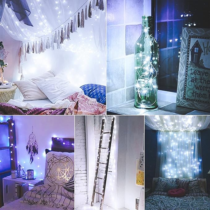 10 Pack 20 LED Wine Bottle Cork Lights Mini Fairy String Lights Copper Wire - Image 7