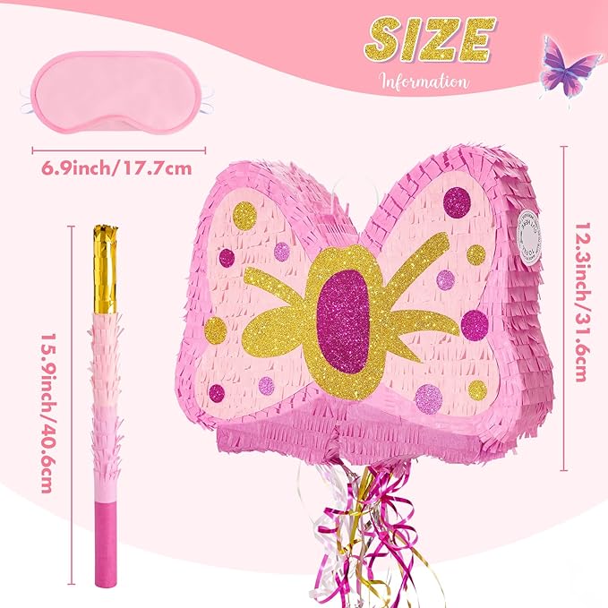 WERNNSAI Pink Bow Piñata - Image 3