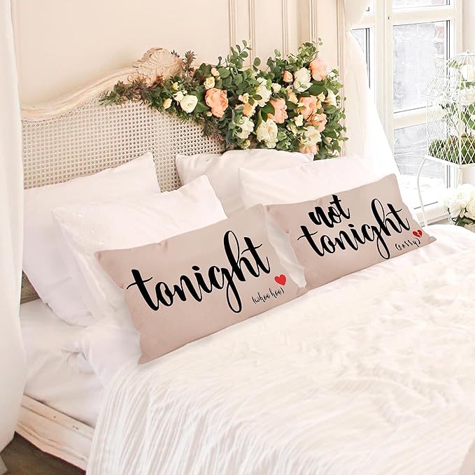 Mancheng-zi Bridal Gift, 12x20 Pillow Cover, Bridal Shower Gifts, Funny Couples - Image 2