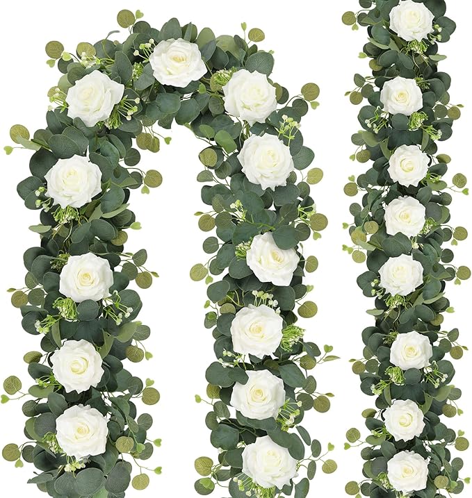 MACTING 2 Pack 13.2FT Flower Garland by MACTING