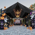PartyVillage 50ftx40ft Black Ceiling Curtain by PartyVillage