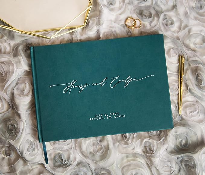 MUUJEE Personalized Guestbook in Teal - Image 6