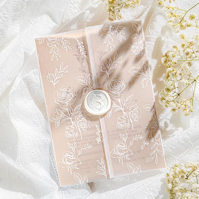 50 Pack Pre-Folded Vellum Jackets by AZAZA