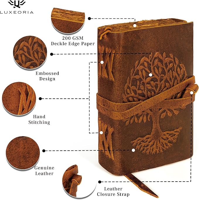 LUXEORIA Tree Of Life Leather Journal - Image 5