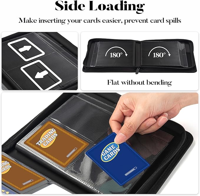Premium 4 Pocket Zip Card Binder, Trading Card Binder - Image 5